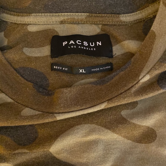 Oversized camo Pacific Sunwear T-shirt - Picture 2 of 2